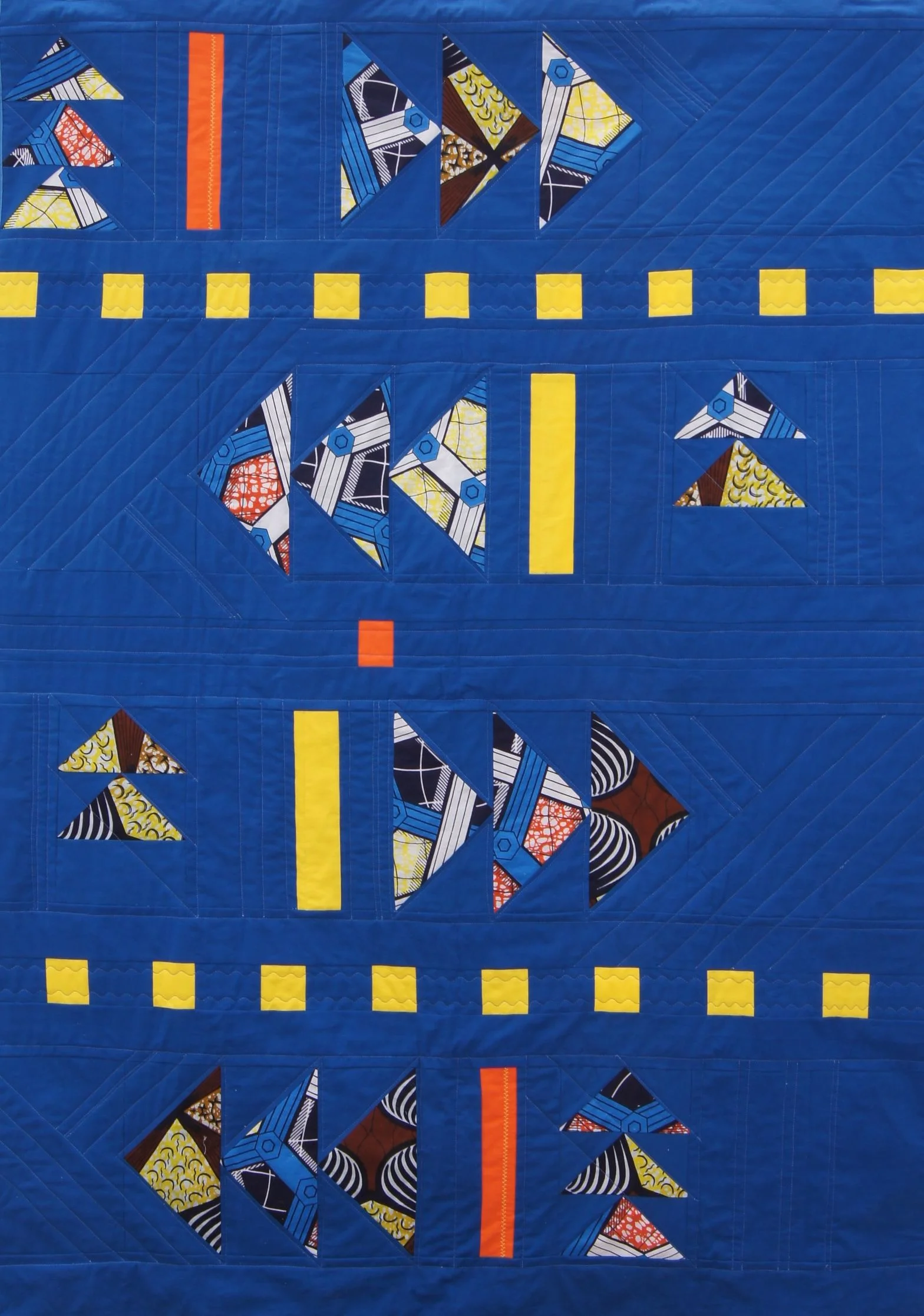 "Into the Blue" &nbsp;Lap quilt