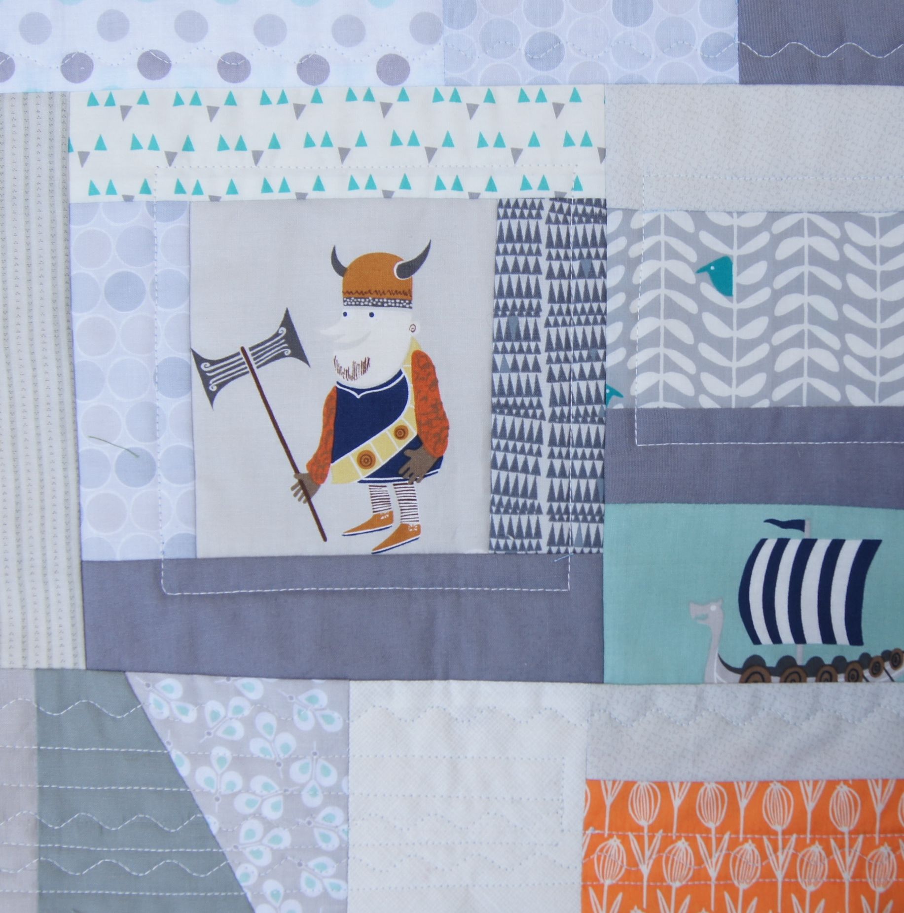 Viking Quilt-as-you-go-block