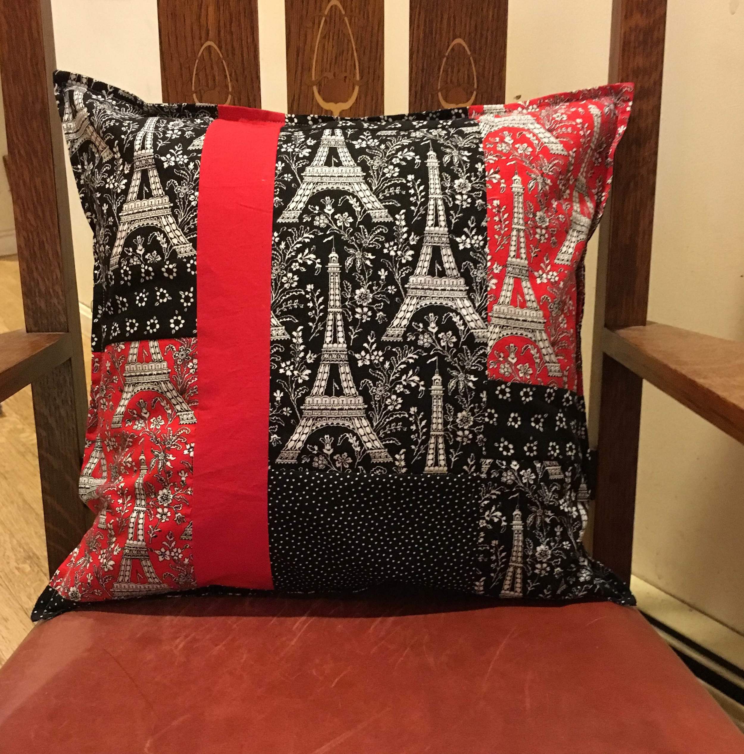 Eiffel Tower Pillow Cover 17 x 17 inches