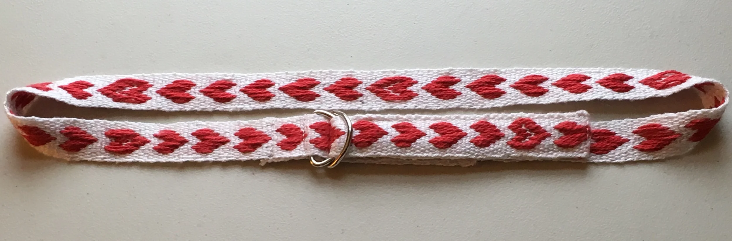 Child's cotton Valentine Belt