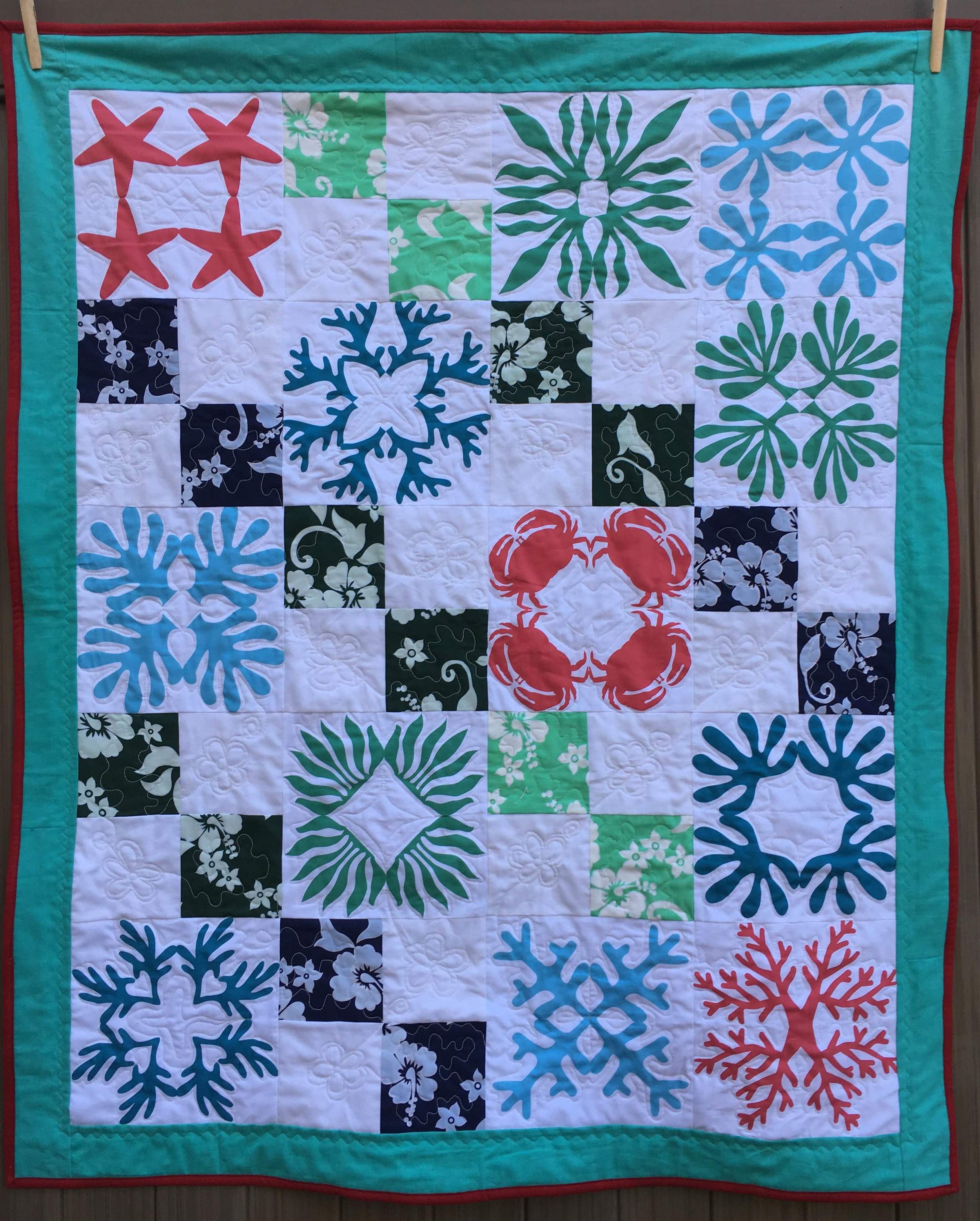 "Hawaii at Home" lap quilt