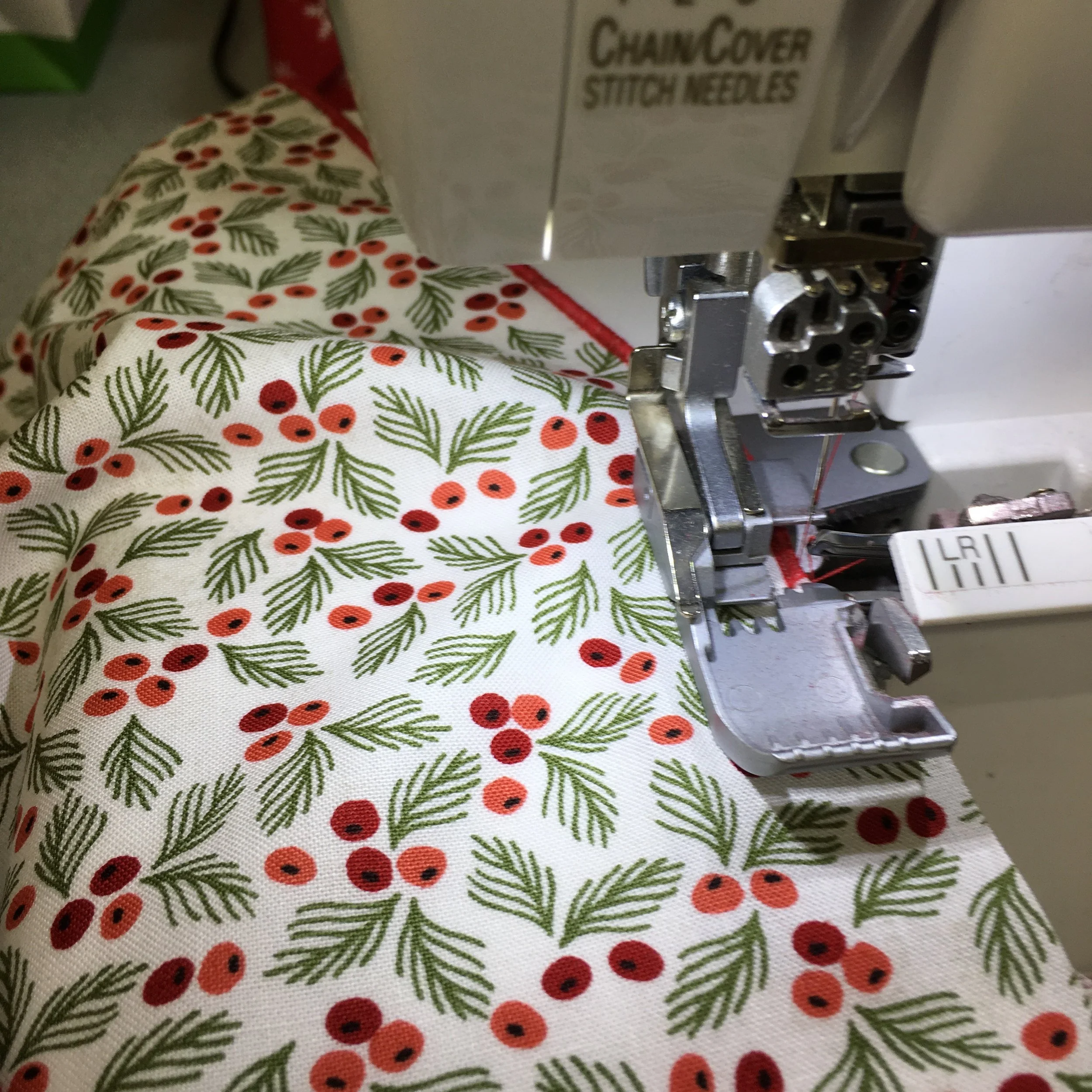 Using a rolled edge hem on a serger