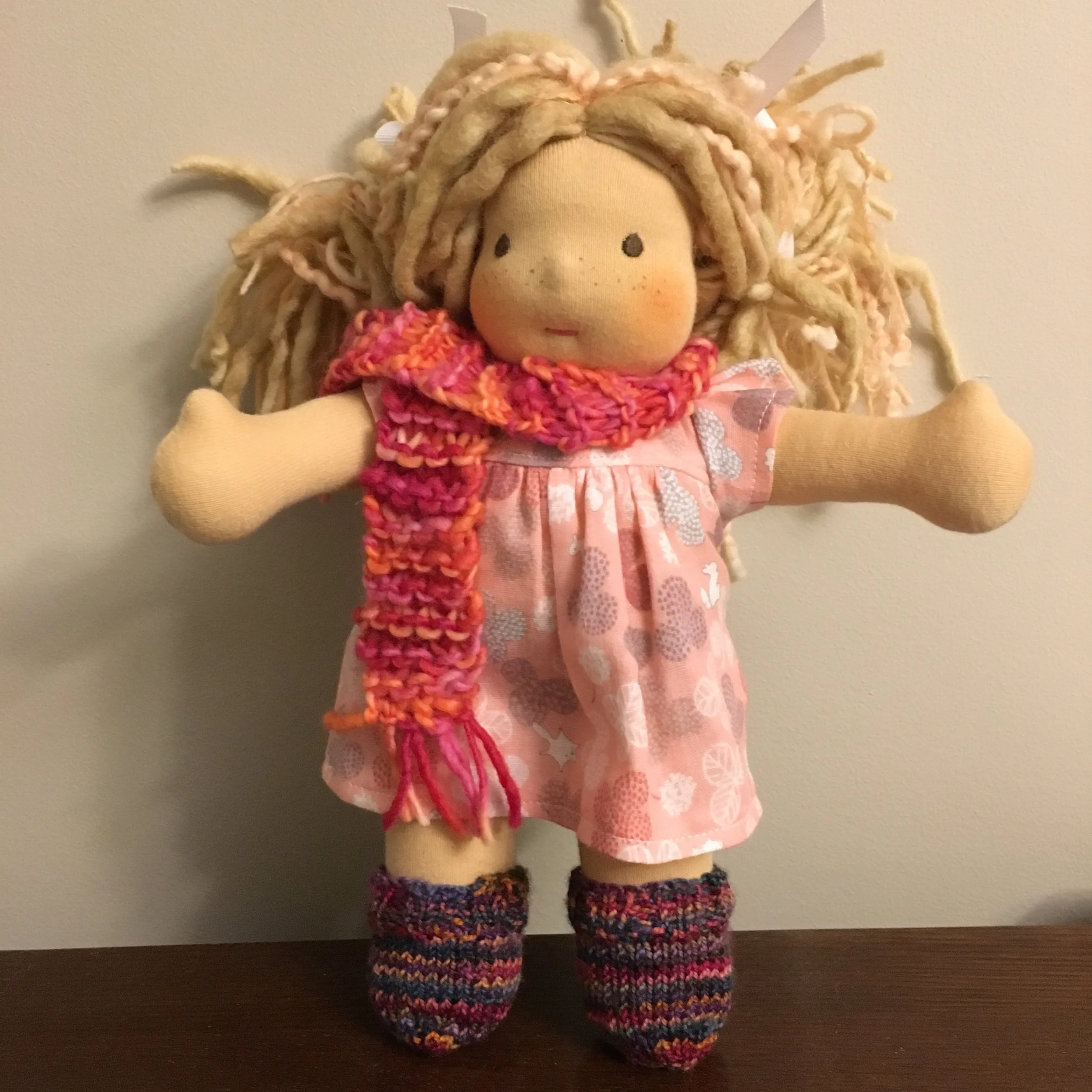A Bamboletta Little Buddy with her new socks!