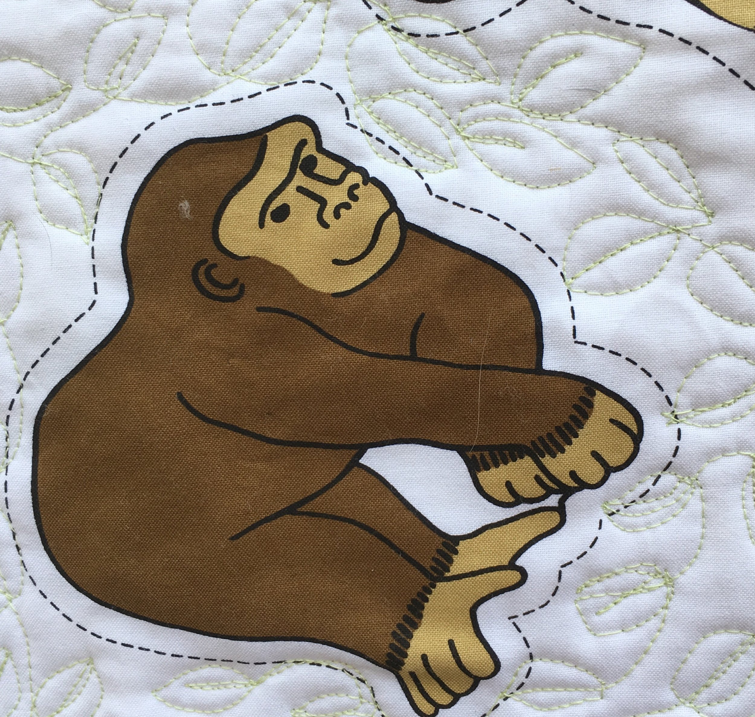 Quilt African Animals Gorilla.jpg