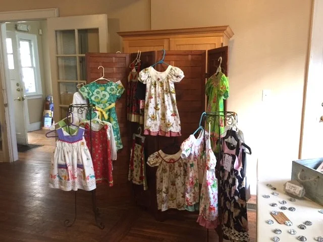 Dresses for sale to benefit "I Still Matter" at the 2nd St Mary's Art Walk, December 2, 2016, Jacksonville, FL