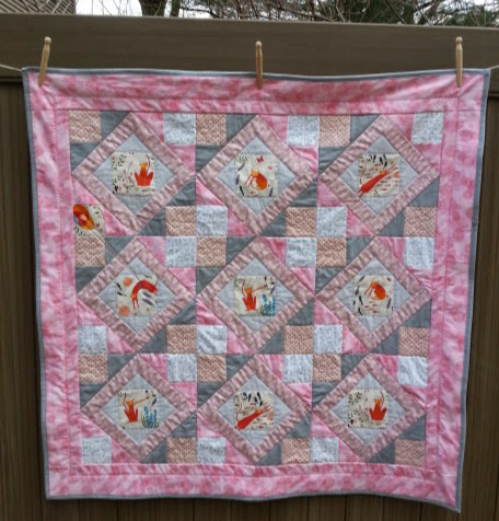 Quilt Economy Block Lattice Variation Baby Quilt.jpg