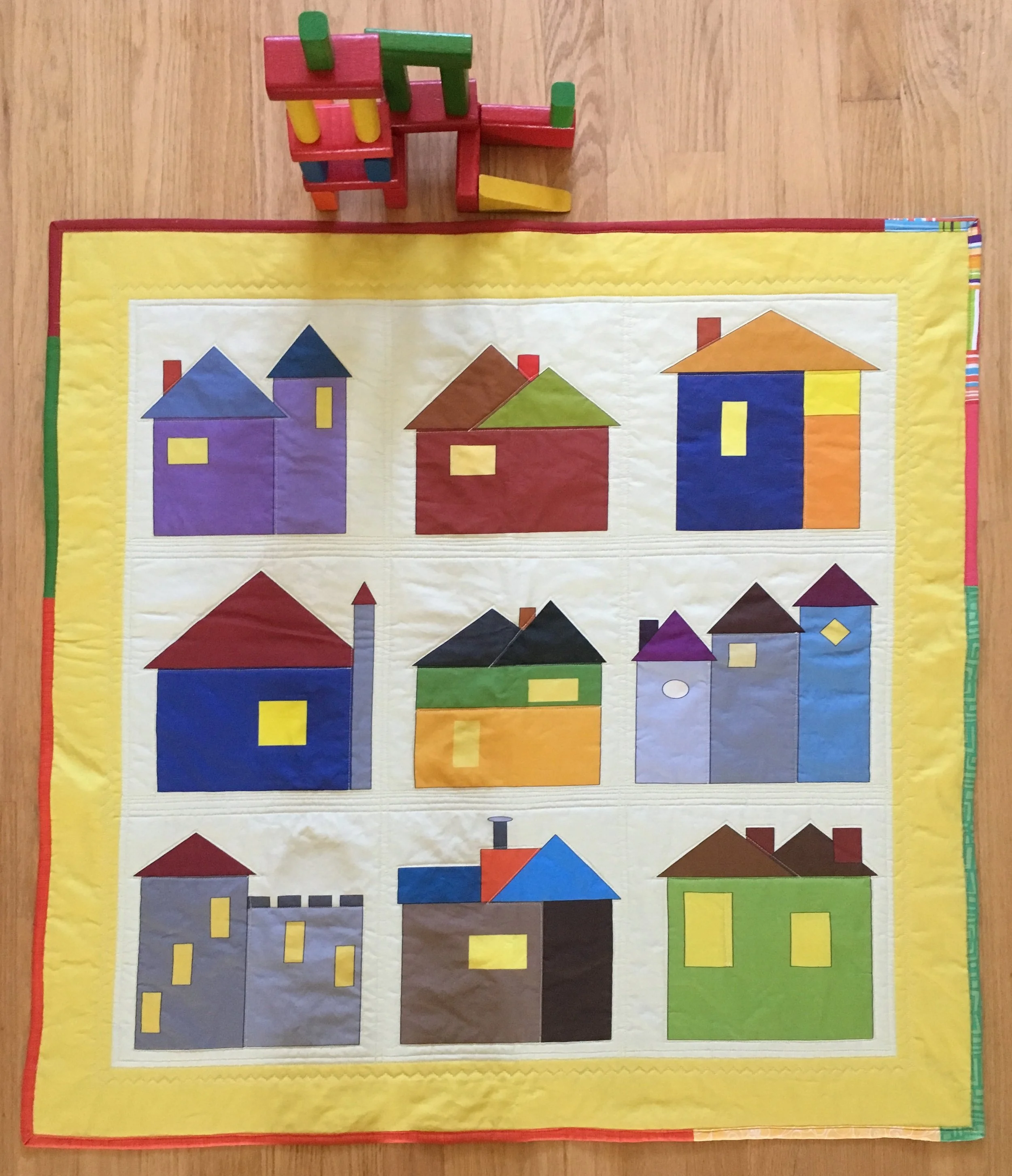 Storybook Quilt top35 x35 inches