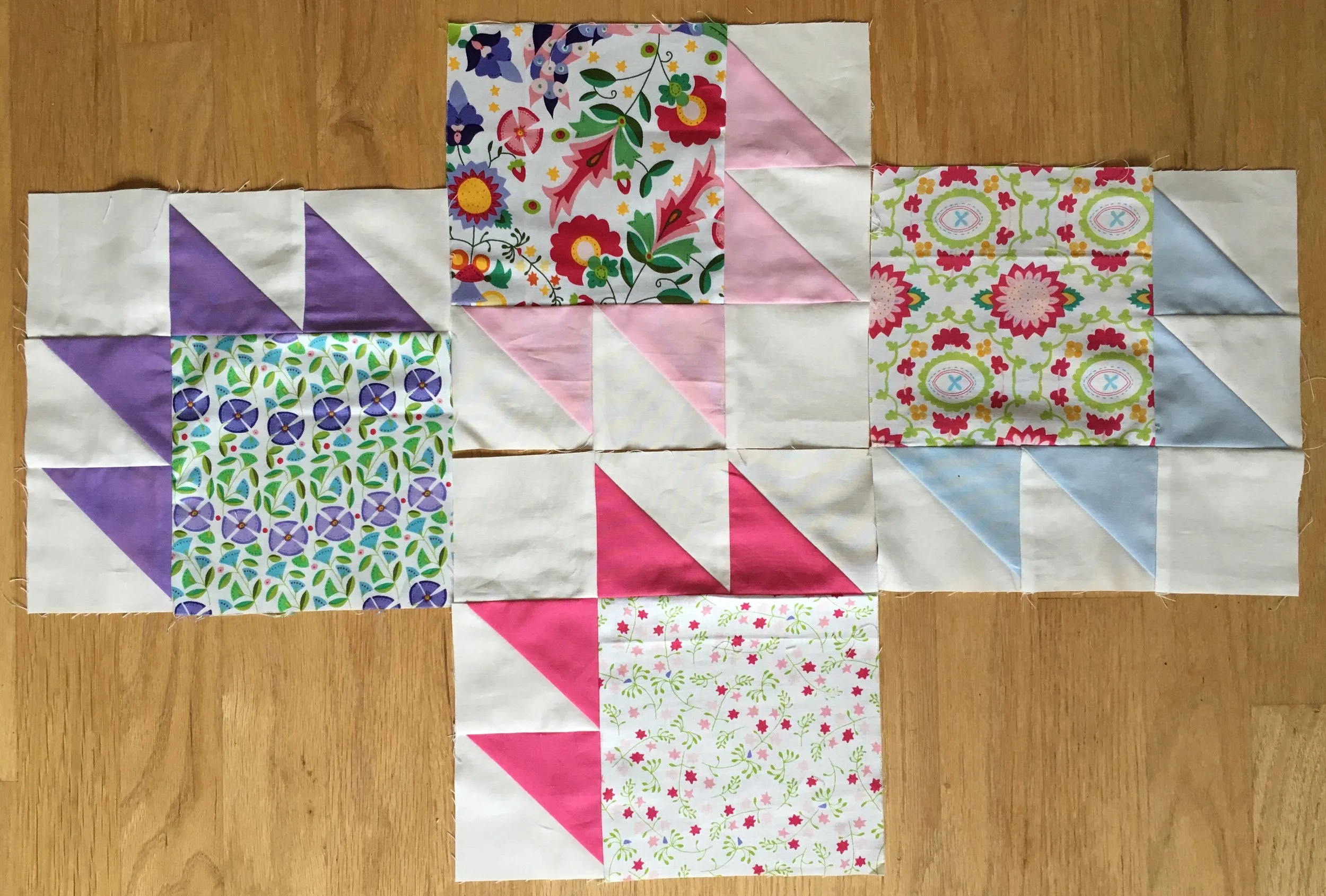 Four Bear Paw Blocks