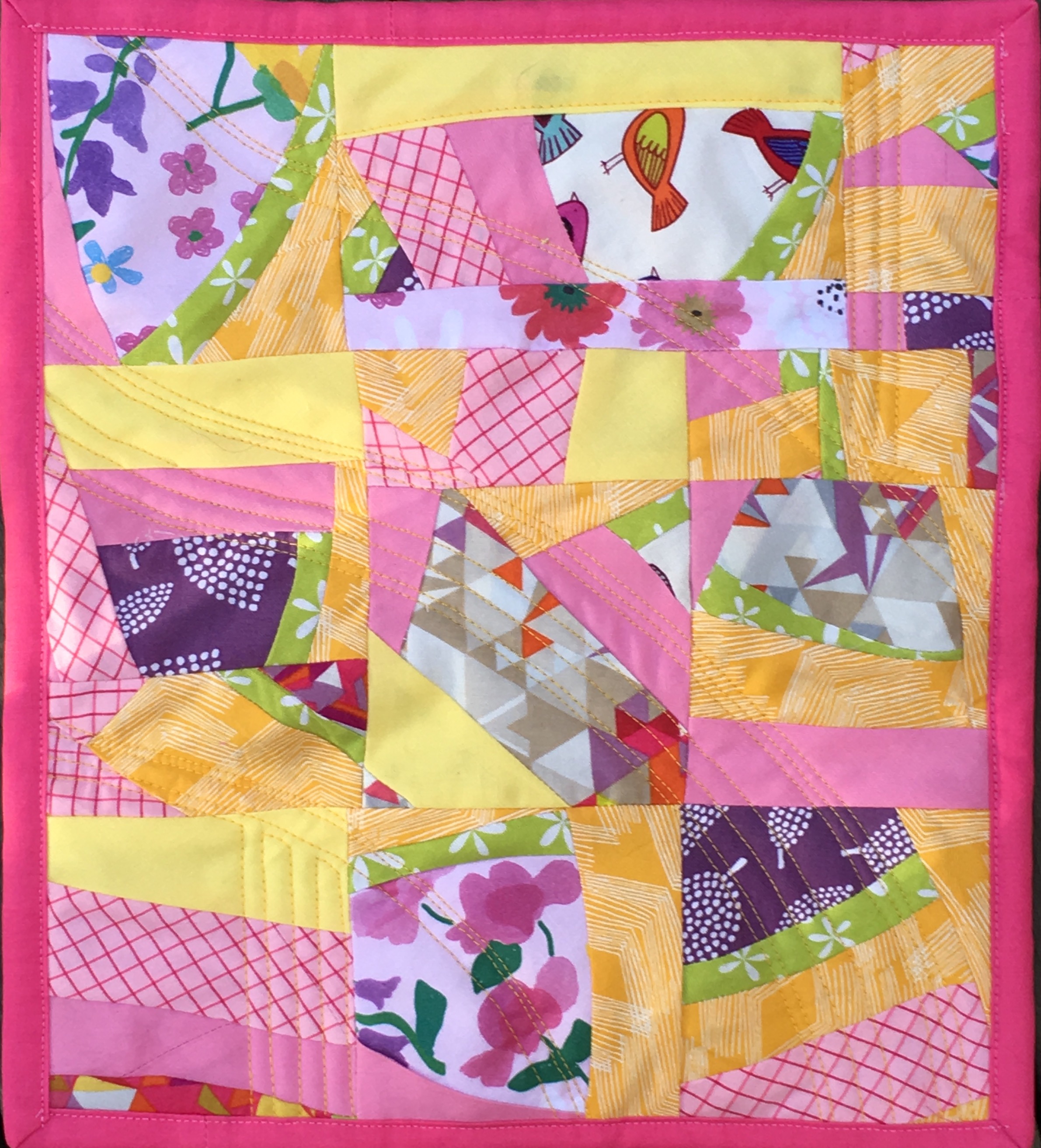 "Lemonade" Mini Quilt based on Score #8