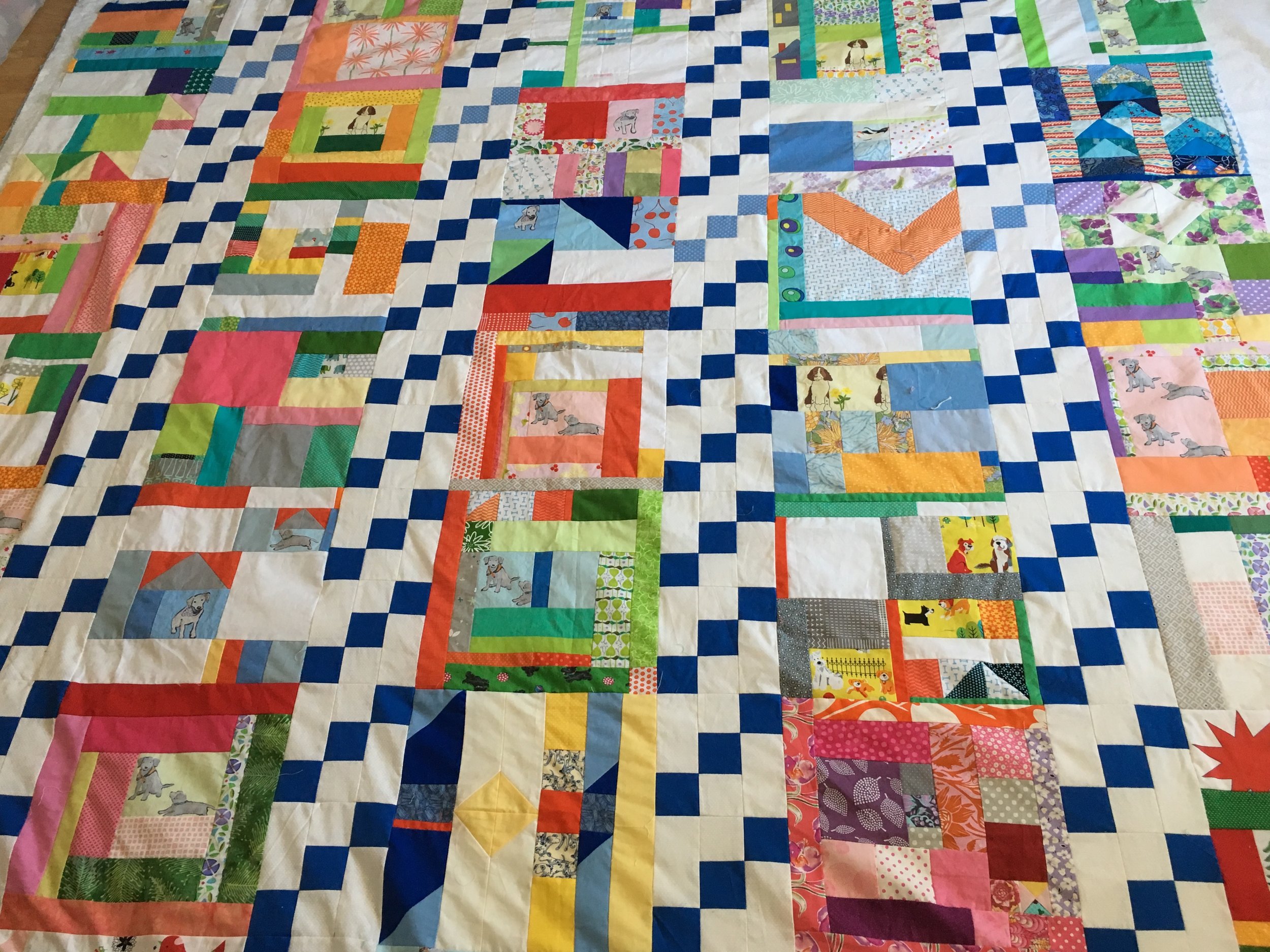 Here is a better view of the quilt top