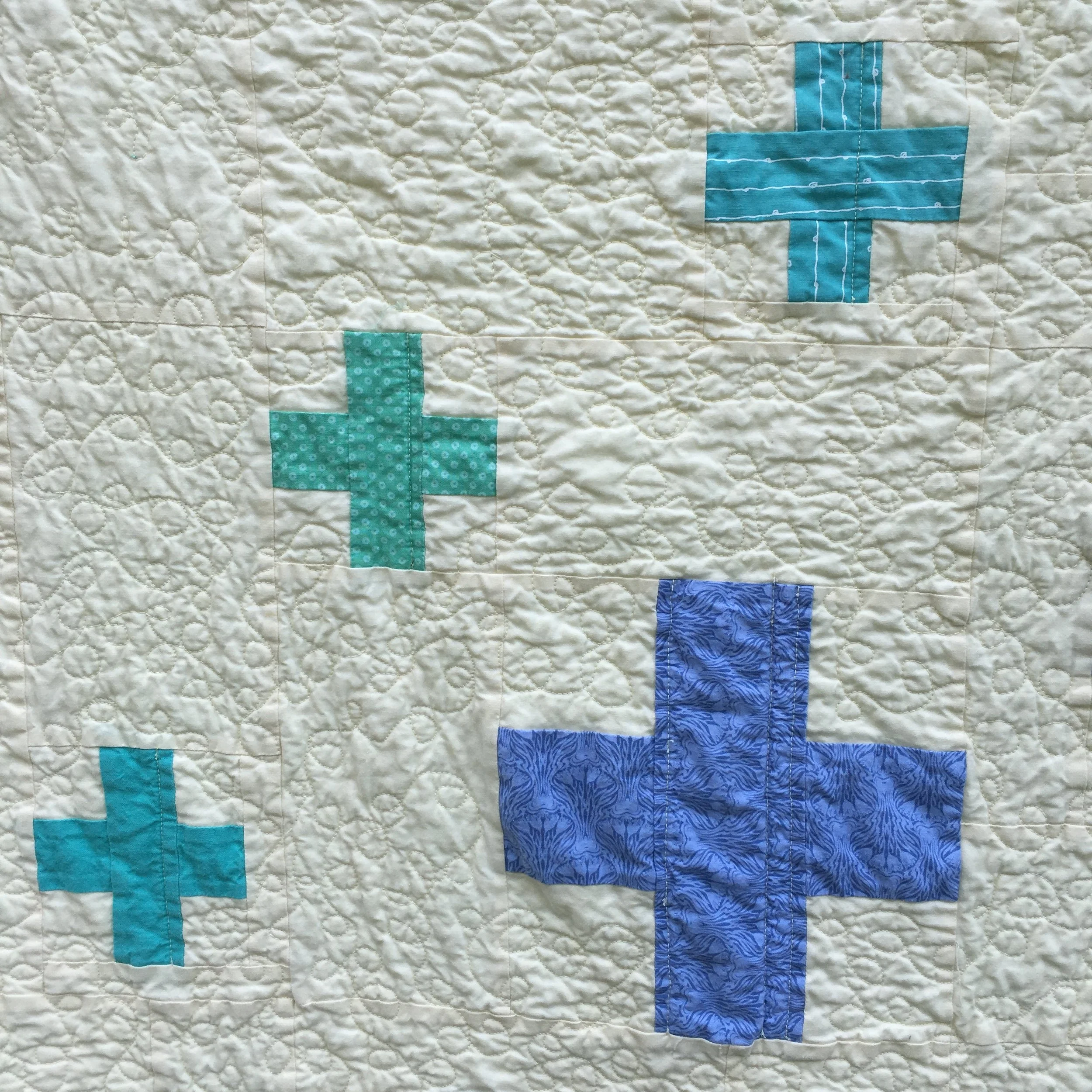 Detail of the washed quilting