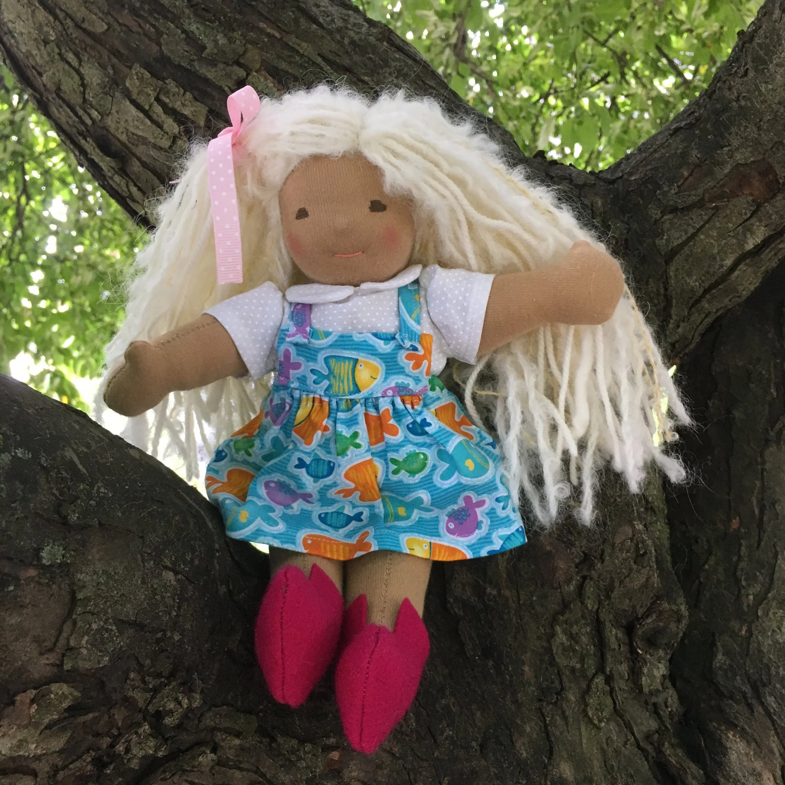 Phoebe sitting in the Crab apple tree