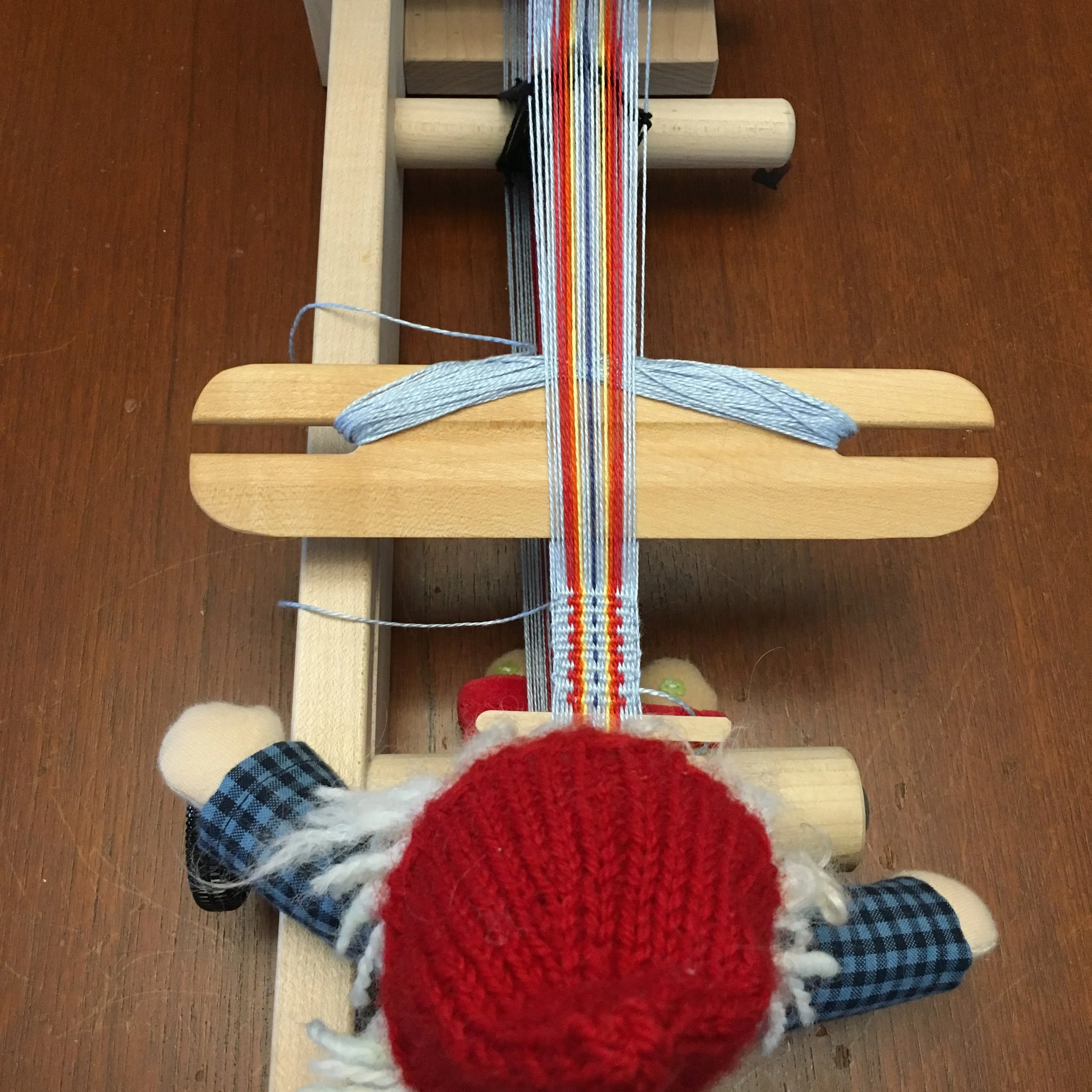 Pattern #51 from “In Celebration of Plain Weave” on the inkle loom. (Has Cloudberry been weaving at night?)