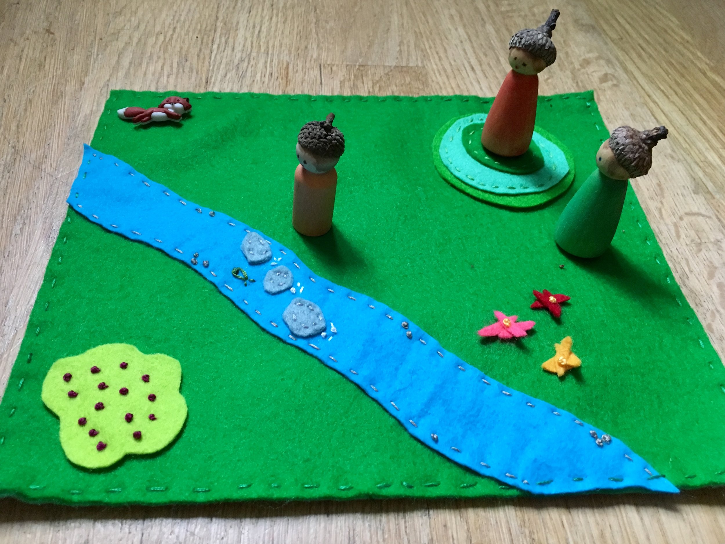 Felt Playscape, 9 x 8 inches