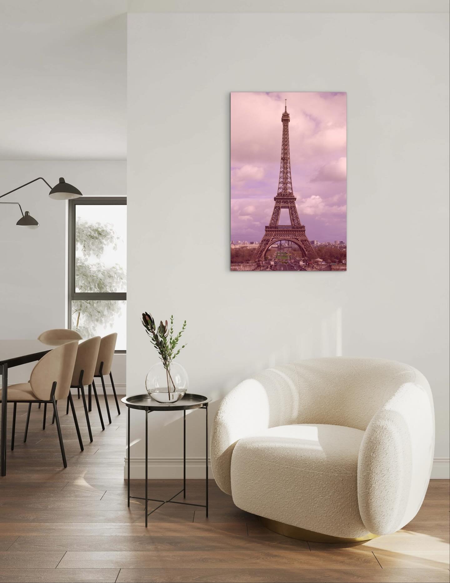 Message me if you&rsquo;d like the first 36 In. tall Pink Eiffel Tower 1/3 is now available. It&rsquo;s gorgeous and highly detailed from a picture I took in 2015 (colored in 2024) #parisinpink💕