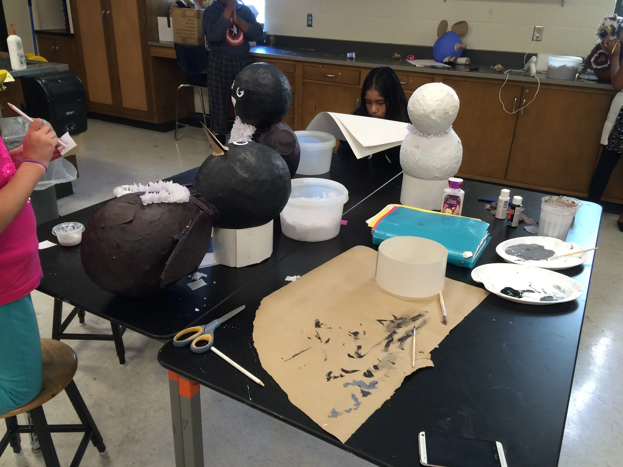 Piñata project for Cinco de Mayo at Franklin Middle School with Melodee Strong