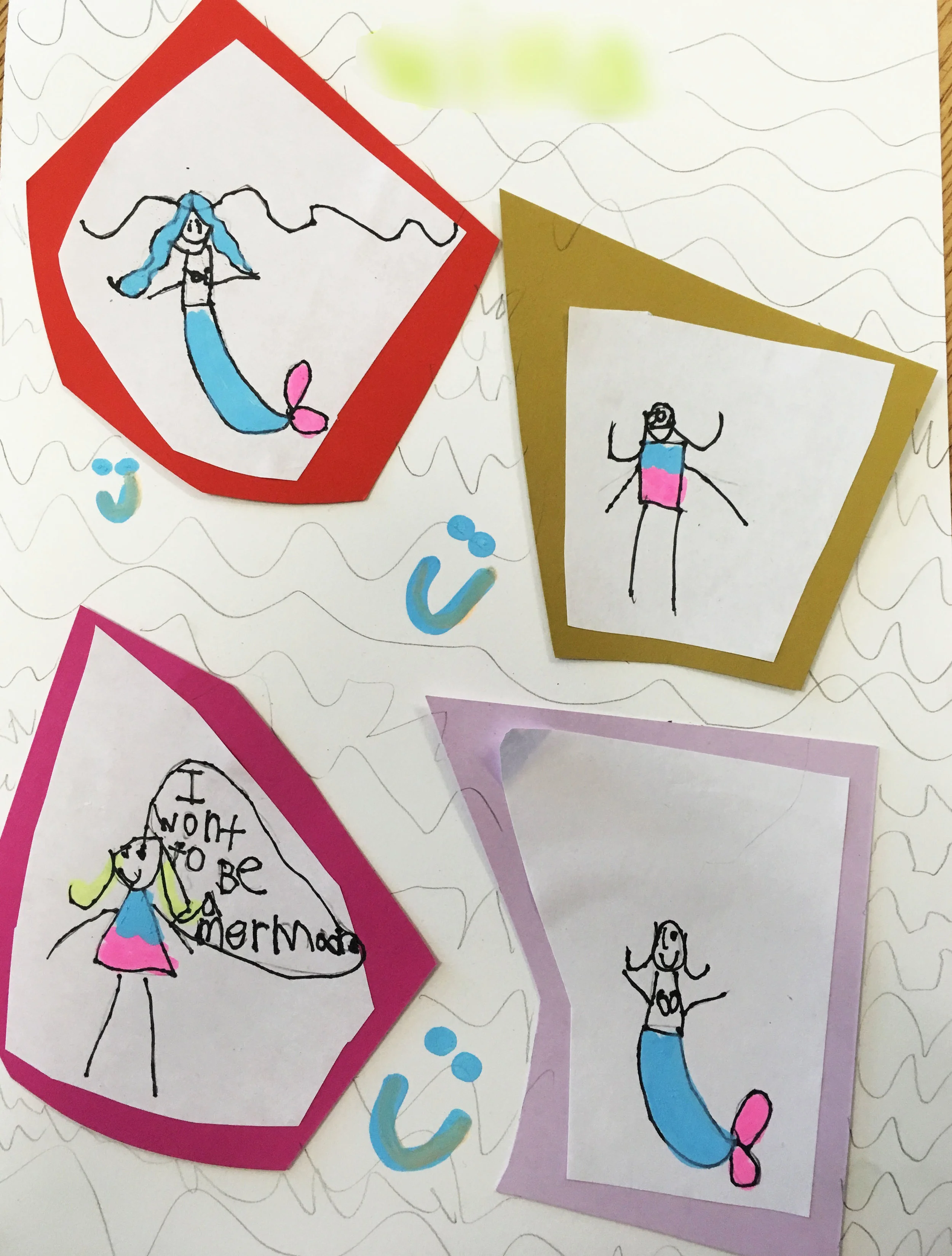 This student wanted to be a mermaid.