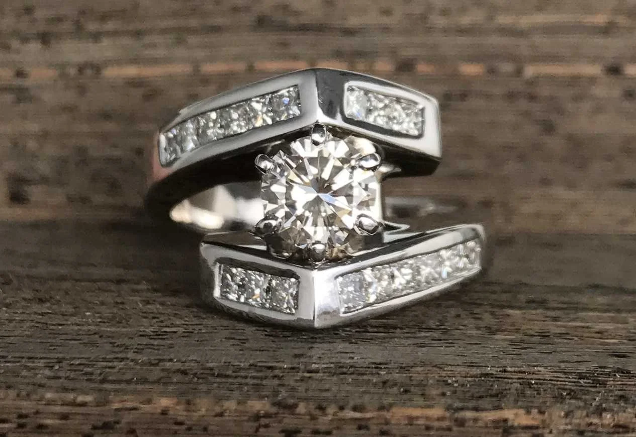 Custom 14k White Gold