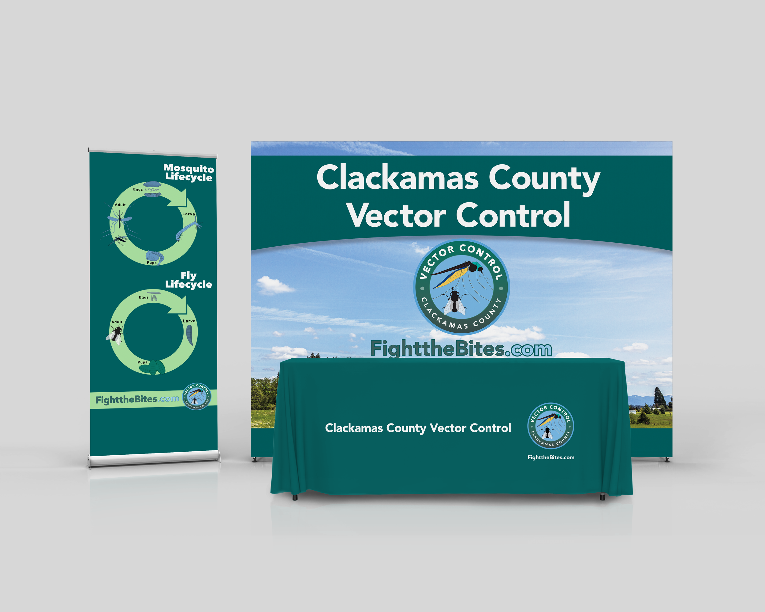 Clackamas County Vector Control District fair booth