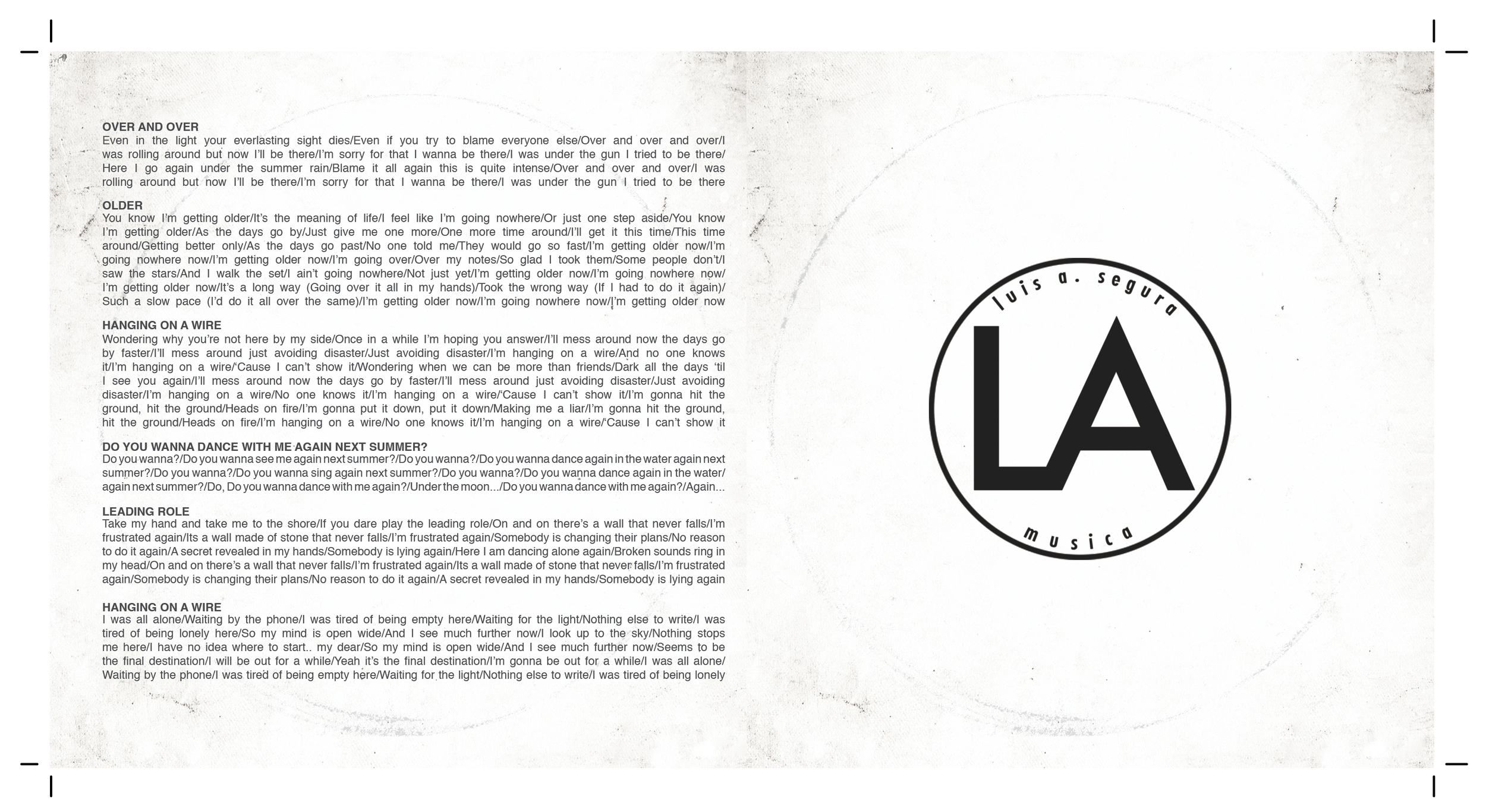 LA Liner Notes Design