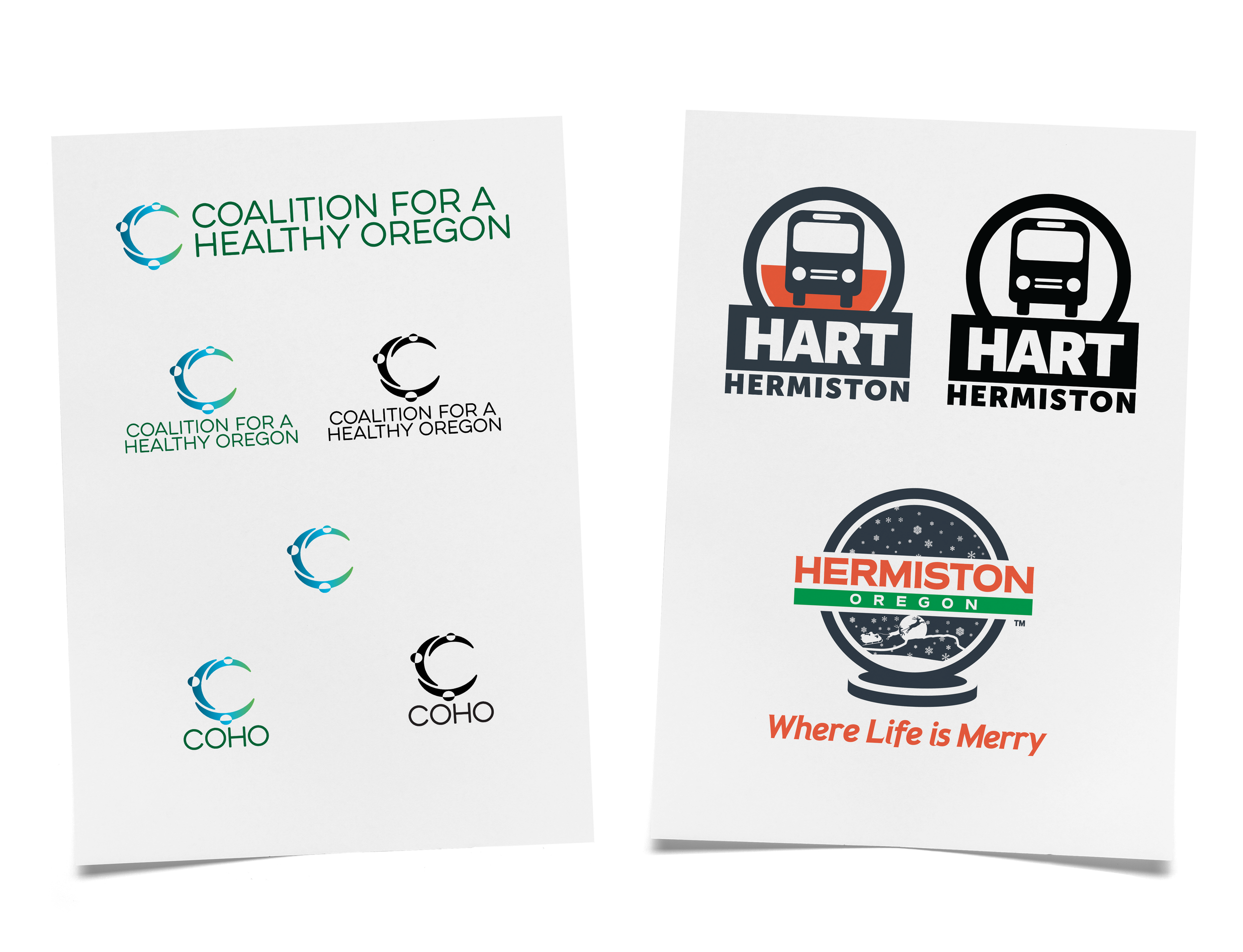 Coalition for a Healthy Oregon coo logo refresh - City of Hermiston, OR logos 