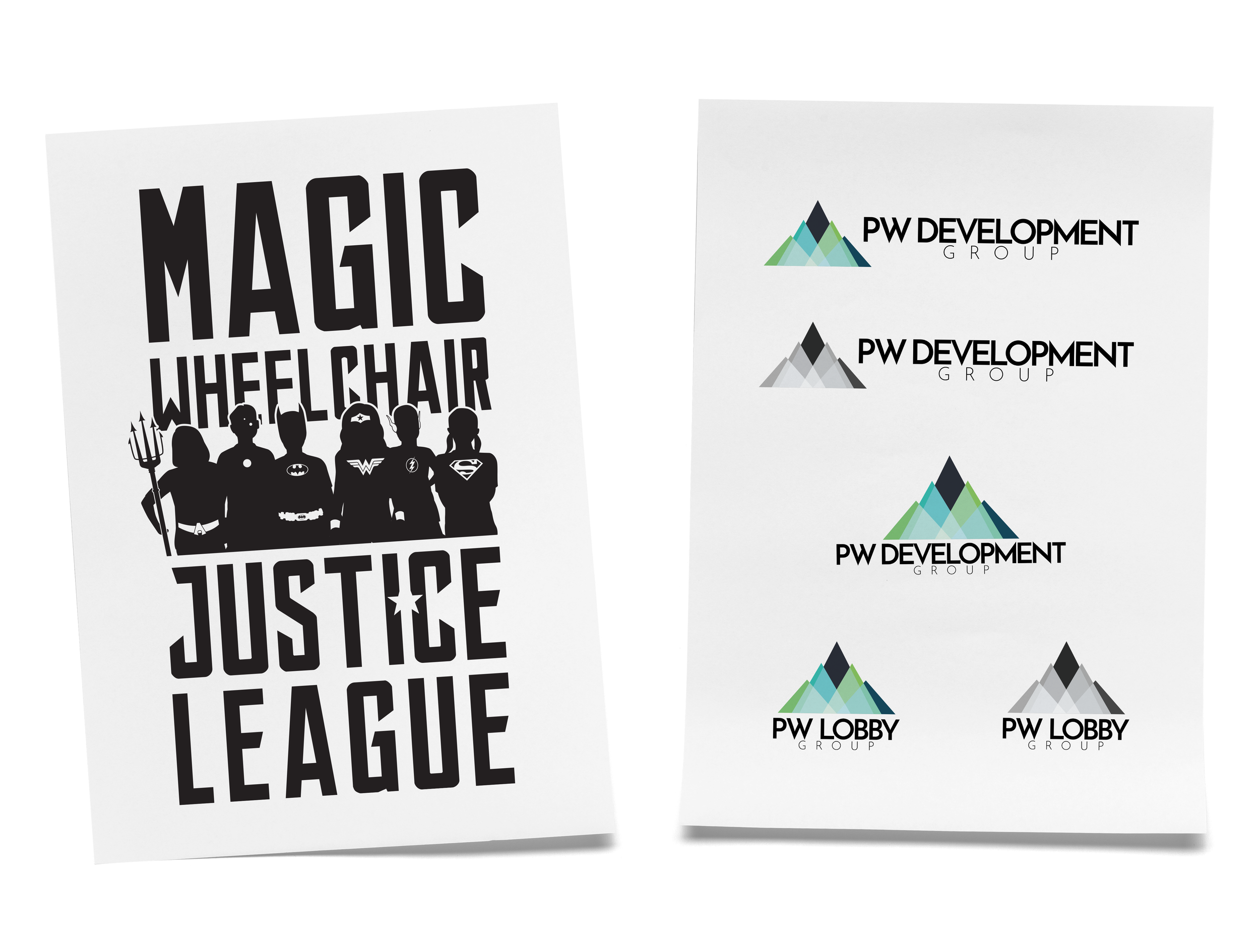 Magic Wheelchair San Diego Comic Con event T-shirt design - PW Lobby Group logo design