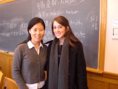 Admission Planning student with her Chinese professor at Yale University