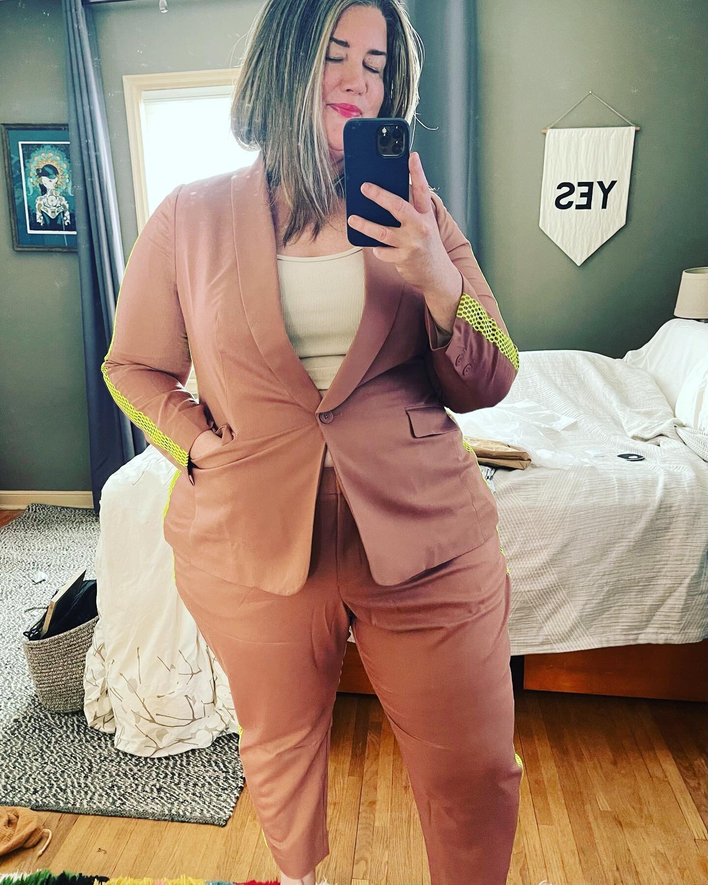 Sometimes it the smallest shift that makes the biggest difference, isn&rsquo;t it? Today, I opened this package I ordered from @wearewildfang that I&rsquo;ve had for weeks. In it, a suit that was advertised to me on a gal with my body like mine ridin