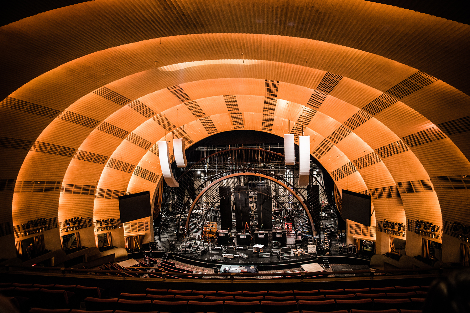 Set-up for 'America's Got Talent' at Radio City Music Hall