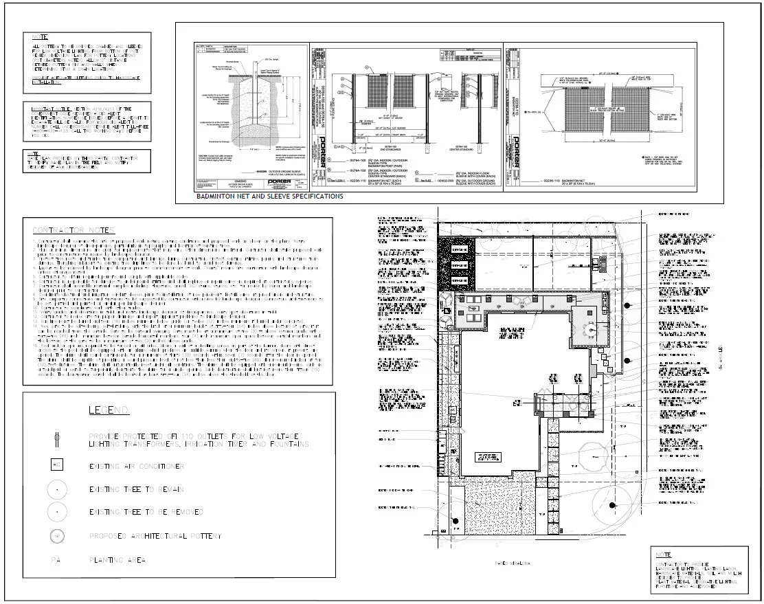 San Juan craftsman hardscape plan.