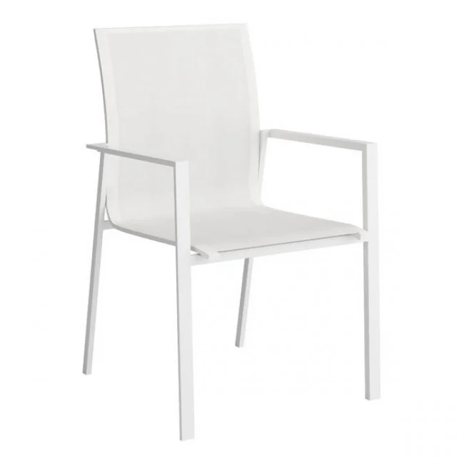 Catalan Dining Arm Chair White - Set of 2