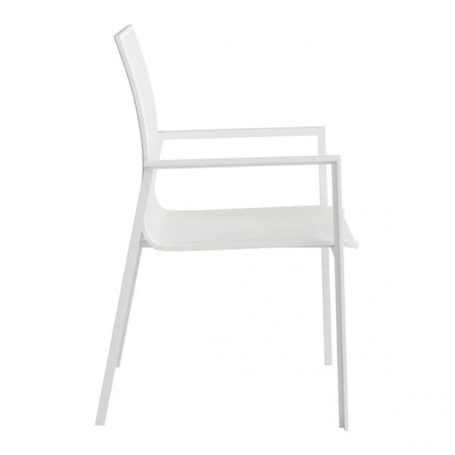 Catalan Dining Arm Chair White - Set of 2