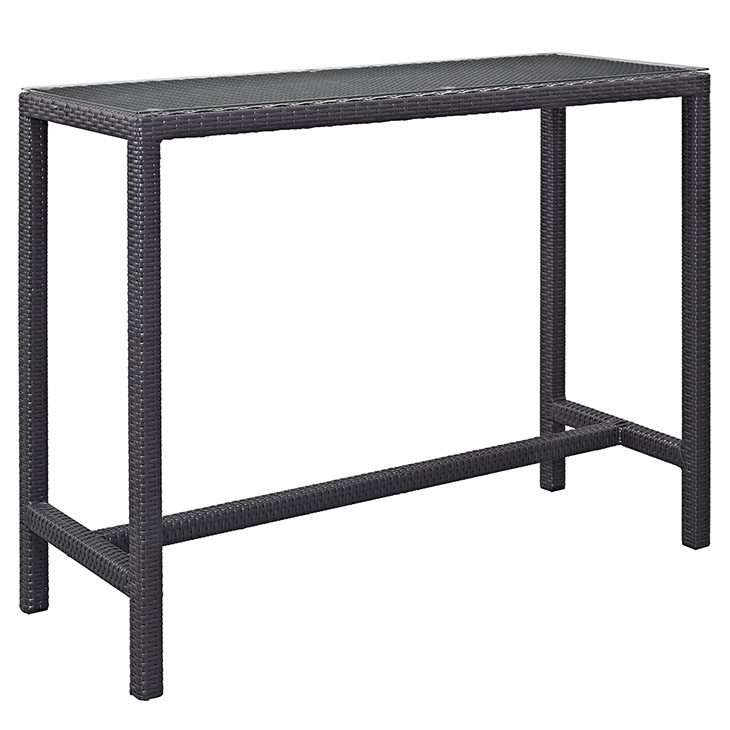 Trinidad Outdoor Large Bar Table in Espresso