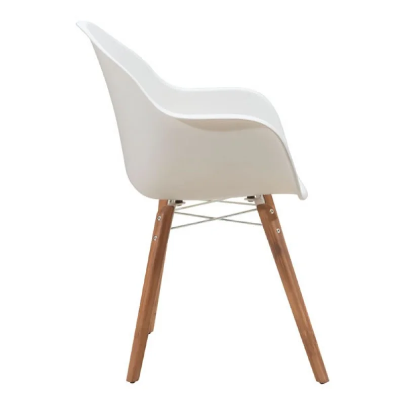 Mid-Century Modern Dining Chair White - Set of 4