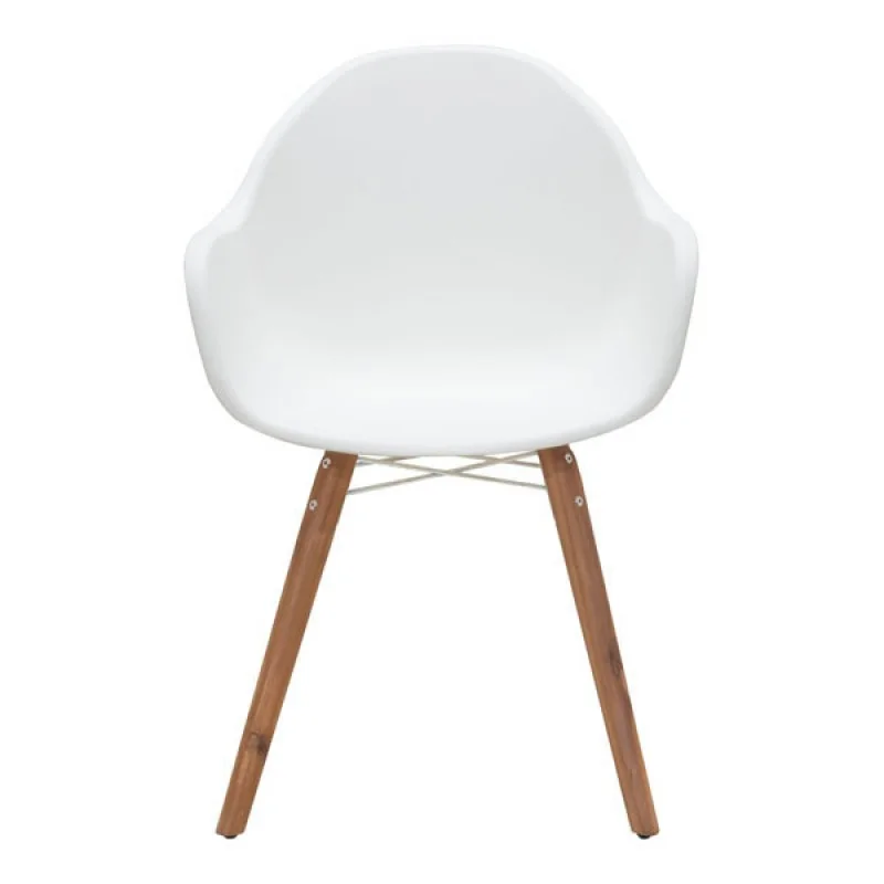 Mid-Century Modern Dining Chair White - Set of 4