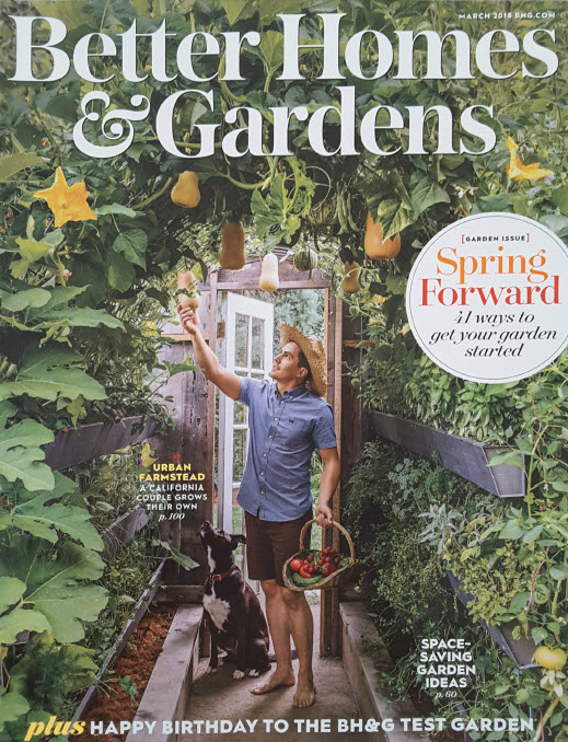 Better Homes and Gardens Magazine. Link to publication imagery