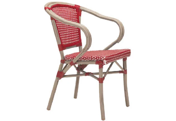 Red and White Paris Dining Armchair (set of 2)