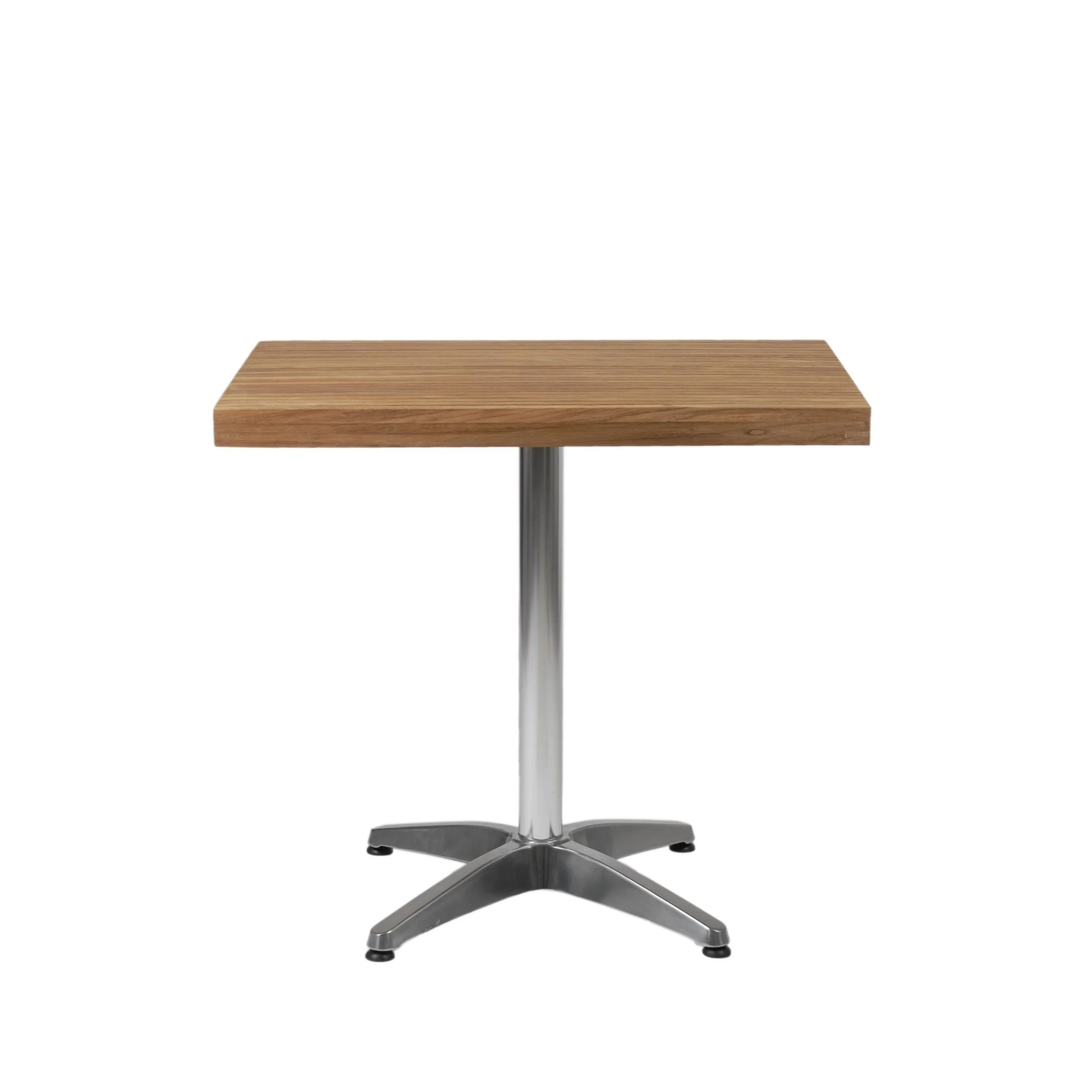Rectangle Dining Table in Teak with Aluminum Base