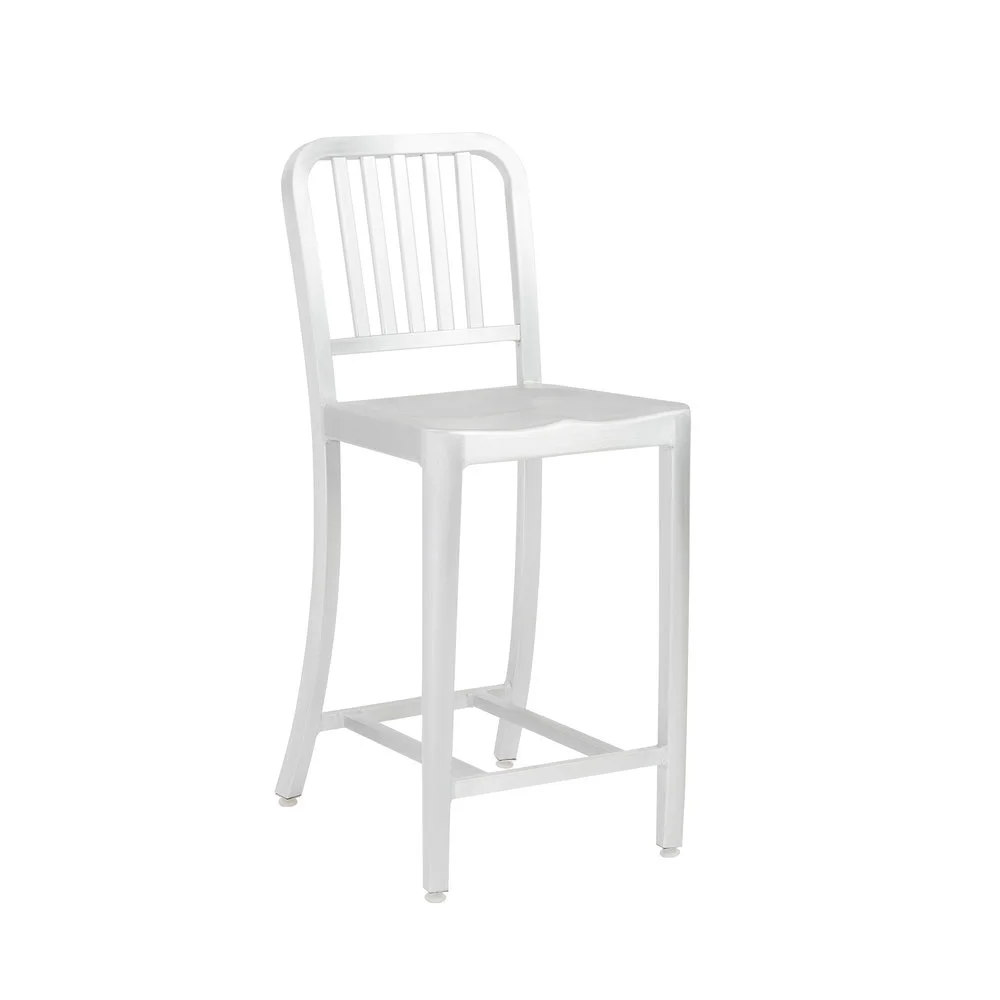 Counter Stool in Matte Aluminum