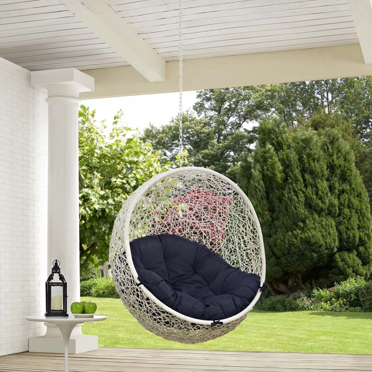 Hide Outdoor Swing Without Stand in White Navy