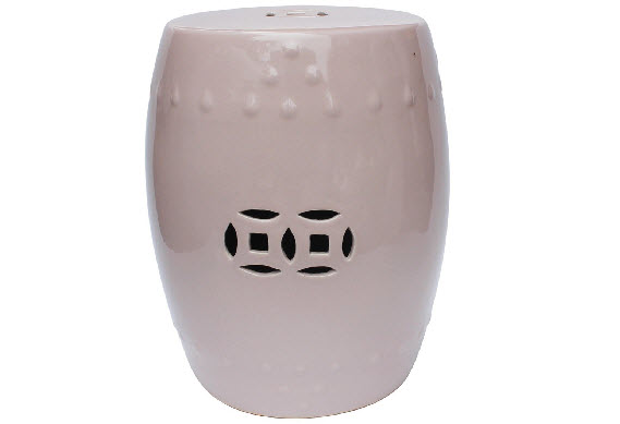 Blush Pink Porcelain Garden Stool Living Gardens Landscape Design Blush Pink Porcelain Garden Stool, Pink Garden Stool