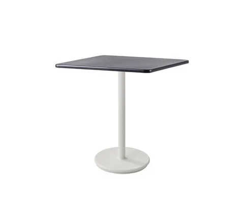 Go Café Table White Base with 30" Grey or White Aluminum Top