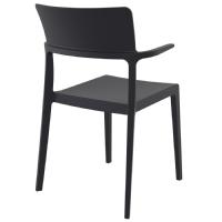 Plus Dining Arm Chair (set of 2) Black Resin