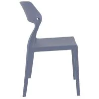 Snow Dining Chair (set of 2) Dark Gray