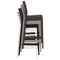 Ares Resin Outdoor Barstool (set of 2) Brown