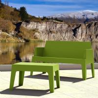Box Resin Outdoor Coffee Table Tropical Green