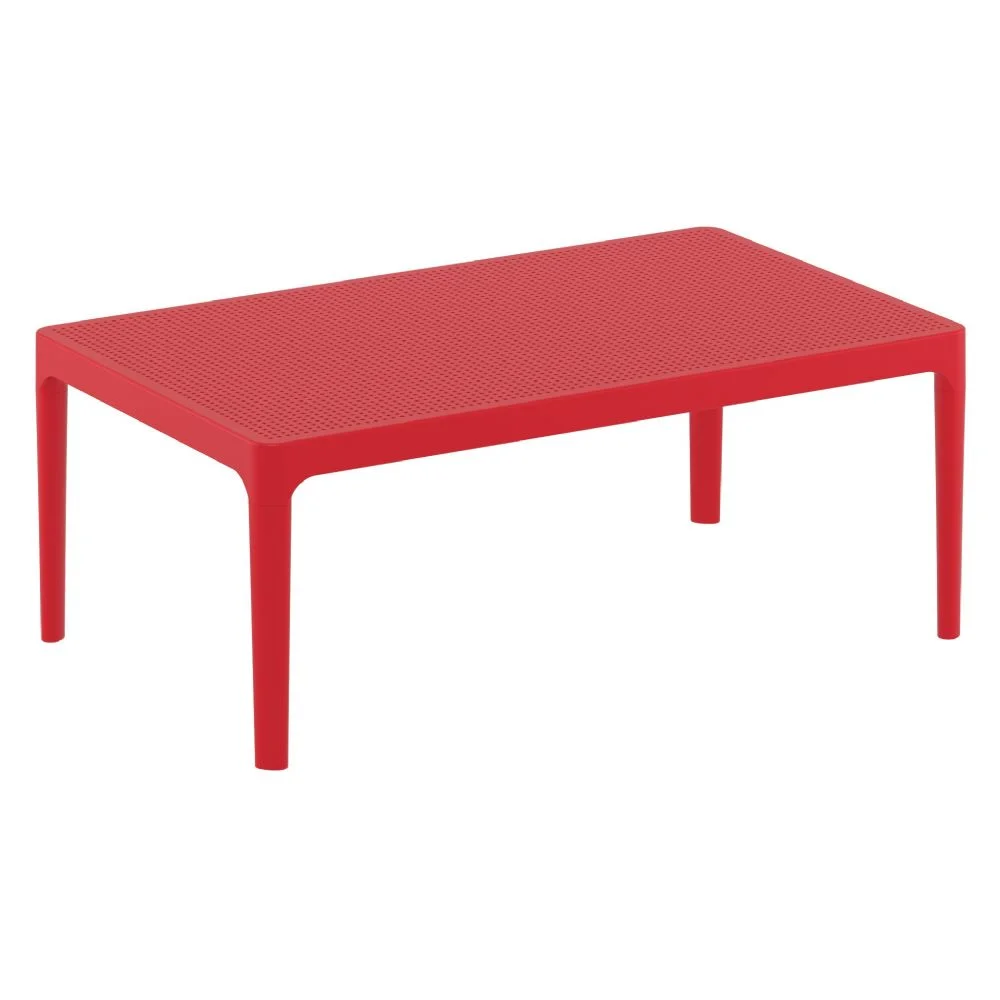 Sky Resin Outdoor Lounge Coffee Red