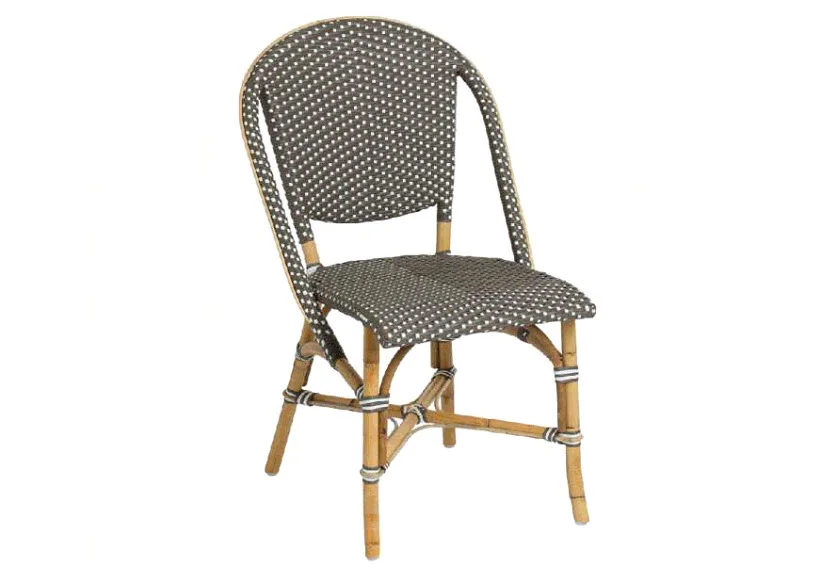 Samui Side Bistro Dining Chair - Cappuccino with White Dots