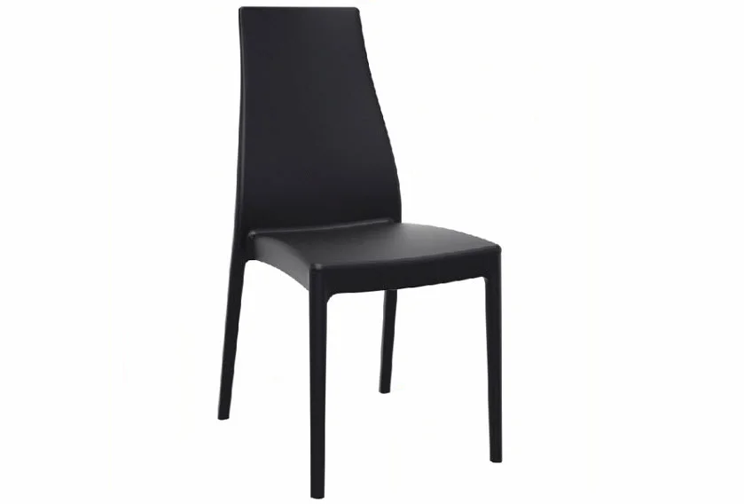 Miranda High-Back Dining Chair (set of 2) Black