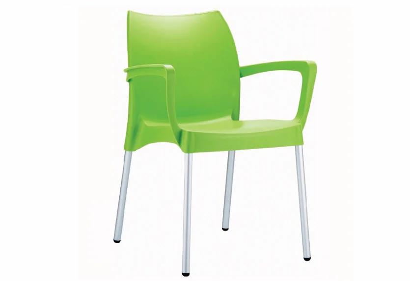 Dolce Dining Arm Chair (set of 4) in Apple Green , Resin